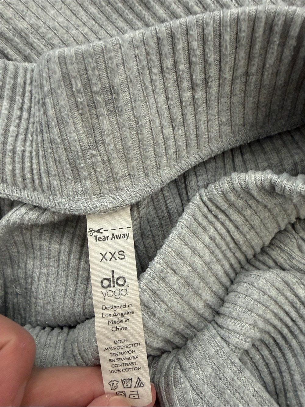 Alo Yoga Muse Ribbed Jogger Sweatpants - Picture 4 of 4